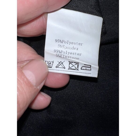 NWT KANCY KOLE High Waist A-Line Paperbag Waist Skirt with Pockets Black Sz L - Picture 12 of 13